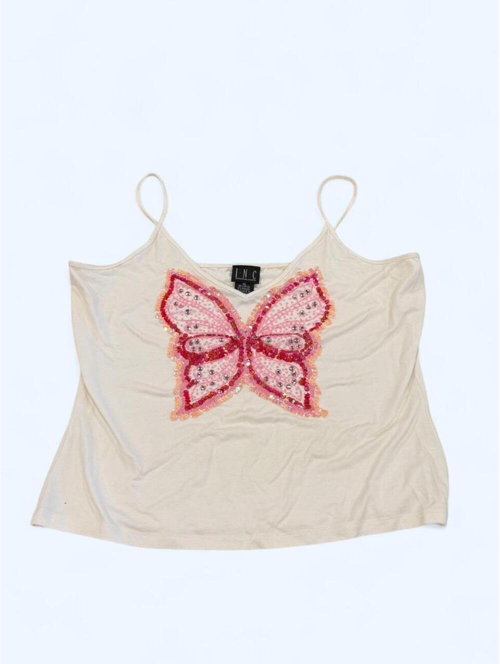 INC International Concepts Women's White and Multi Vests-tanks-cami